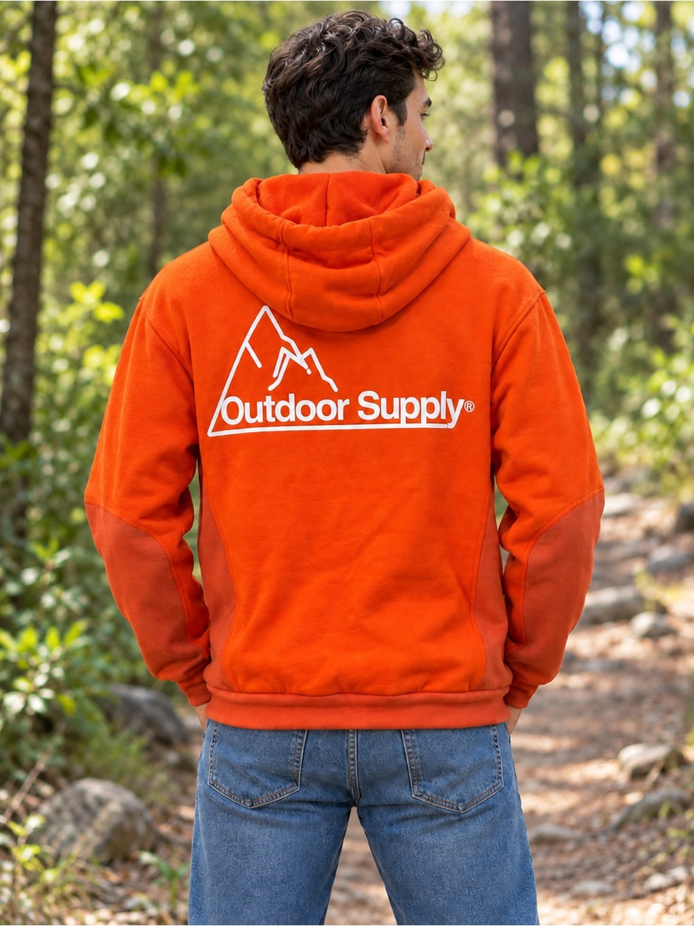 🆕 RC Outdoor Supply Orange Heavyweight Hoodie Men’s Small NWT - Picture 2 of 3